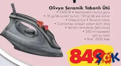 ARZUM OLİVYA SERAMİK TABANLI ÜTÜ ARZUM OLİVYA SERAMİK TABANLI ÜTÜ